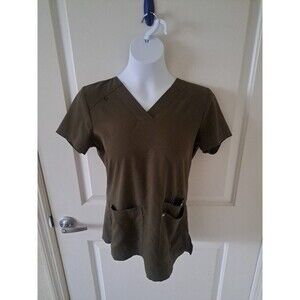 KOI Next Gen 1010 Women's Ready to Work Scrub Top (Olive Green) Size XS